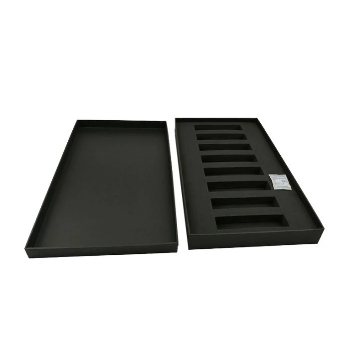 Gift Box With Lid Matte Black Cardboard Box